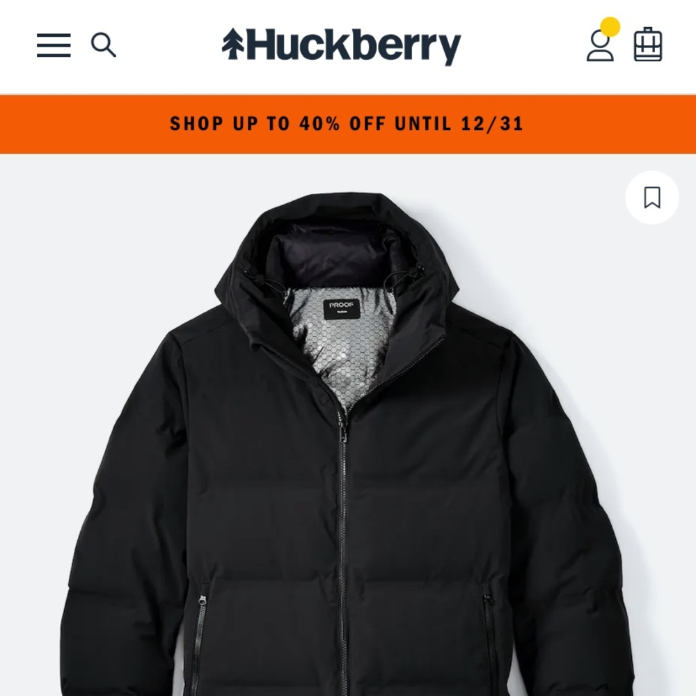 Heated Proof Volt Jacket from Huckberry, Like New